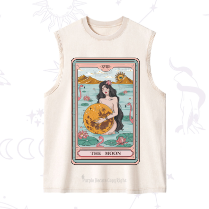 Purplehecate The Moon Goddess Tarot Washed Tank
