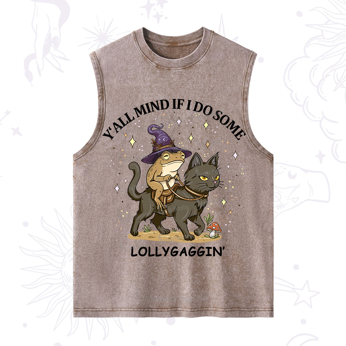 Purplehecate Y'all Mind If I Do Some Lollygaggin' Washed Tank