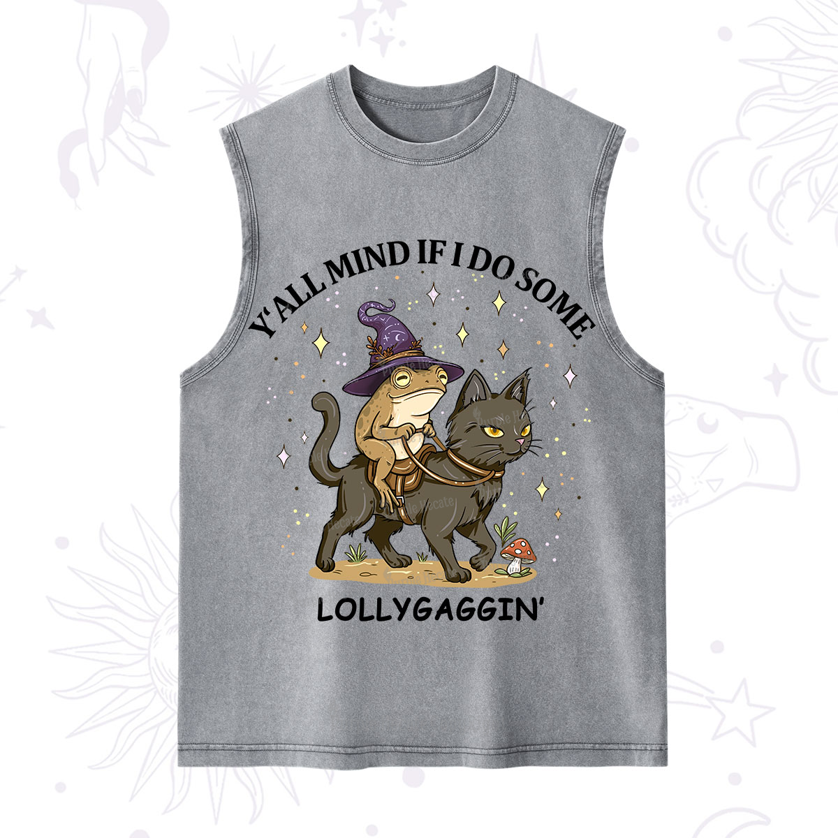 Purplehecate Y'all Mind If I Do Some Lollygaggin' Washed Tank