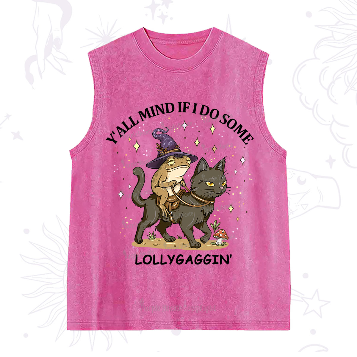 Purplehecate Y'all Mind If I Do Some Lollygaggin' Washed Tank