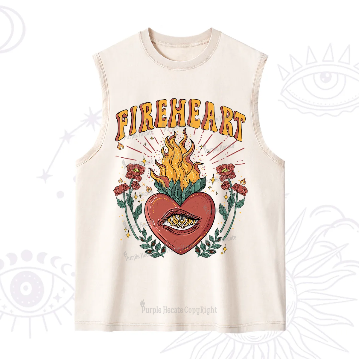 Purplehecate Fireheart Washed Tank