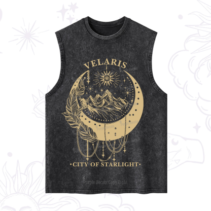 Purplehecate Moonlit Peaks of Starlight Washed Tank