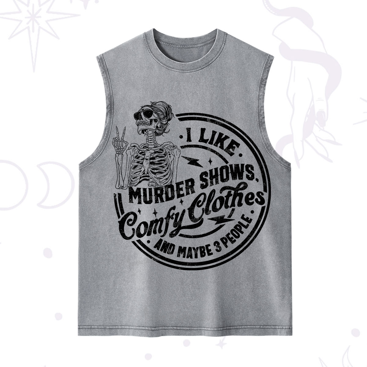 Purplehecate I Like Murder Shows Comfy Clothes And Maybe 3 People Washed Tank