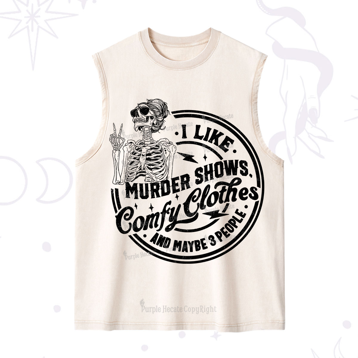 Purplehecate I Like Murder Shows Comfy Clothes And Maybe 3 People Washed Tank