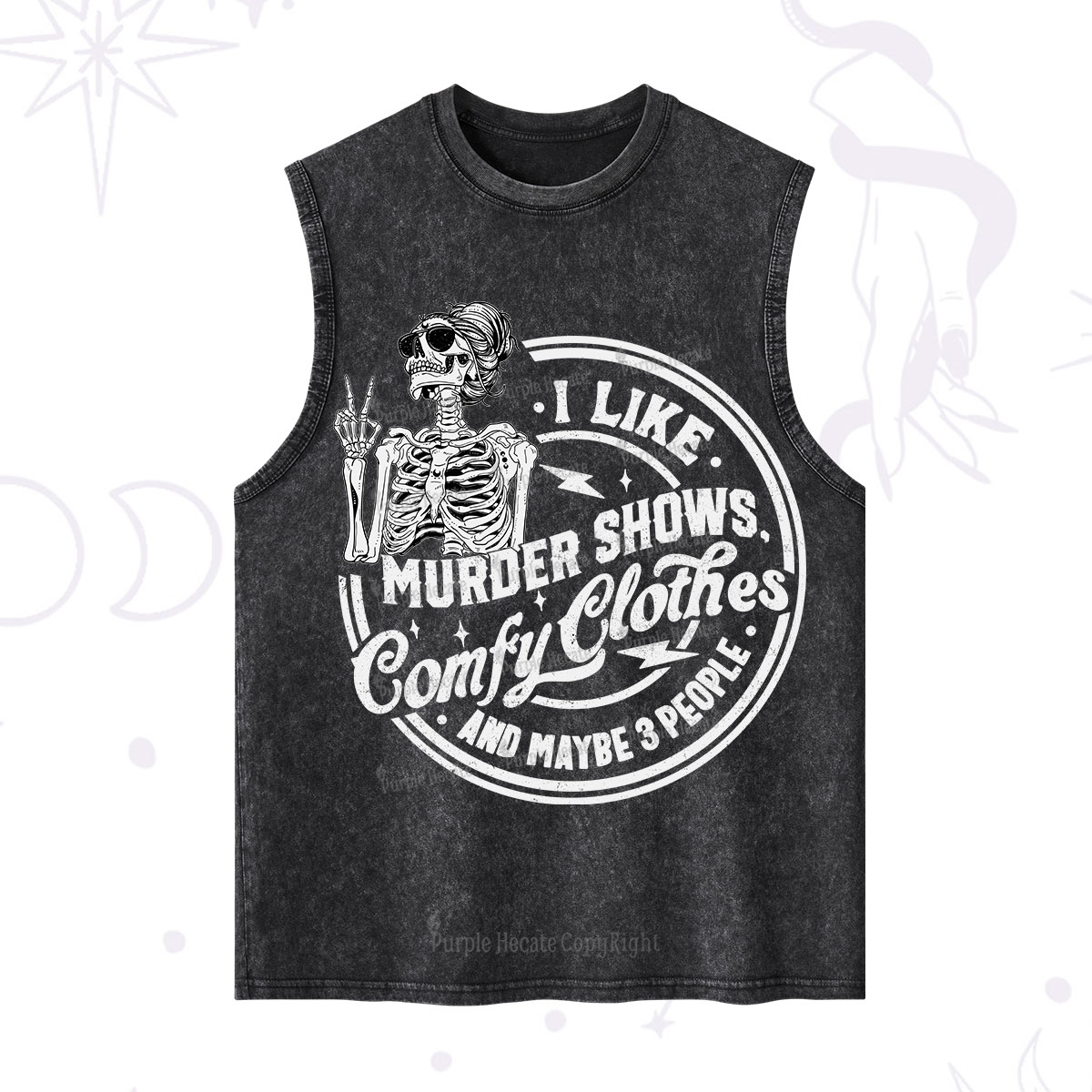 Purplehecate I Like Murder Shows Comfy Clothes And Maybe 3 People Washed Tank