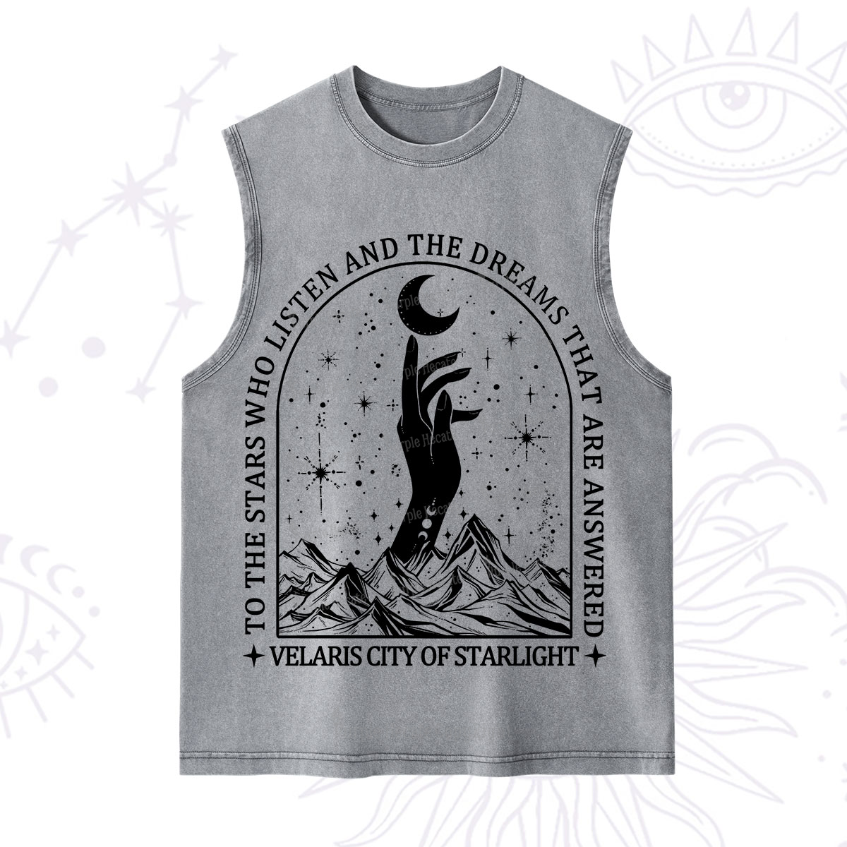 Purplehecate To The Stars Who Listen And The Dreams That Are Answered Washed Tank