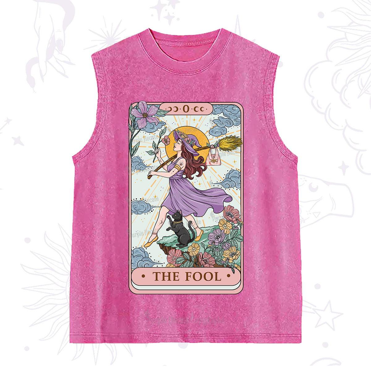 Purplehecate The Witchling Fool Tarot Washed Tank