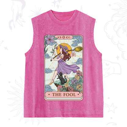 Purplehecate The Witchling Fool Tarot Washed Tank