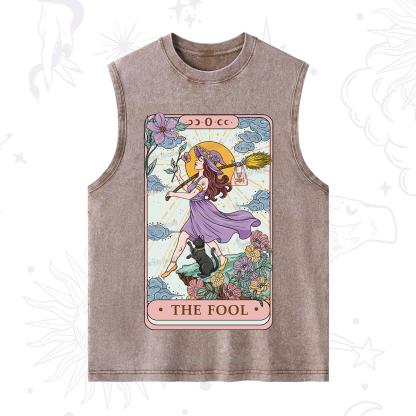 Purplehecate The Witchling Fool Tarot Washed Tank