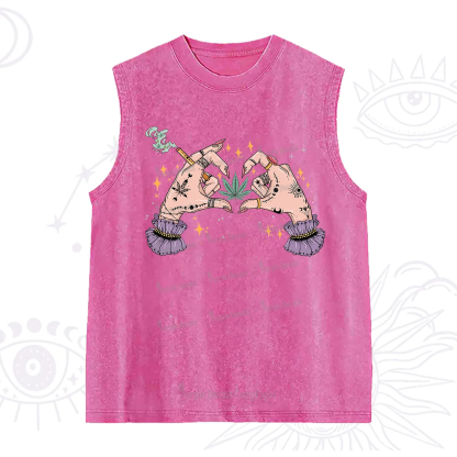 Purplehecate You're Never Alone If You Have Weed Washed Tank