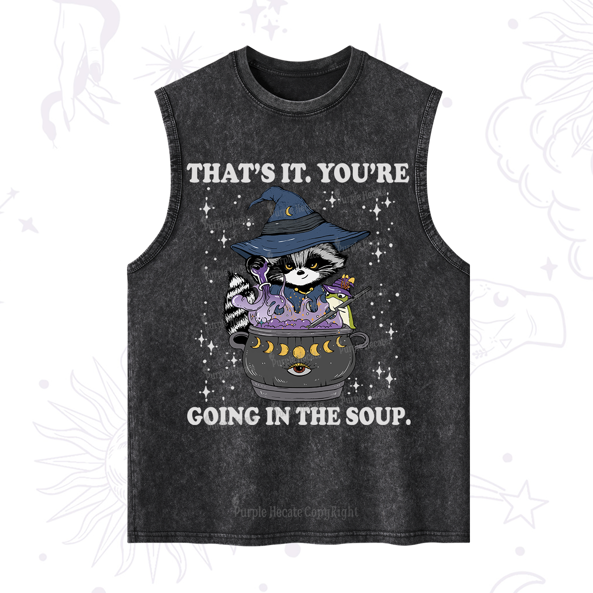 Purplehecate That's It You're Going In The Soup Washed Tank