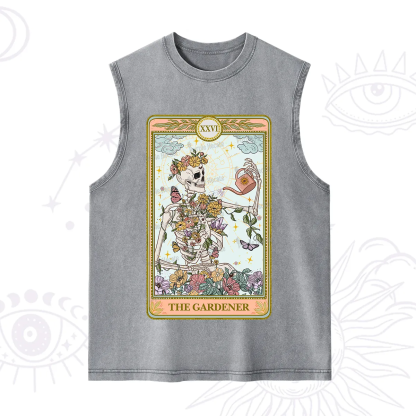 Purplehecate The Skeleton Gardener Tarot Washed Tank