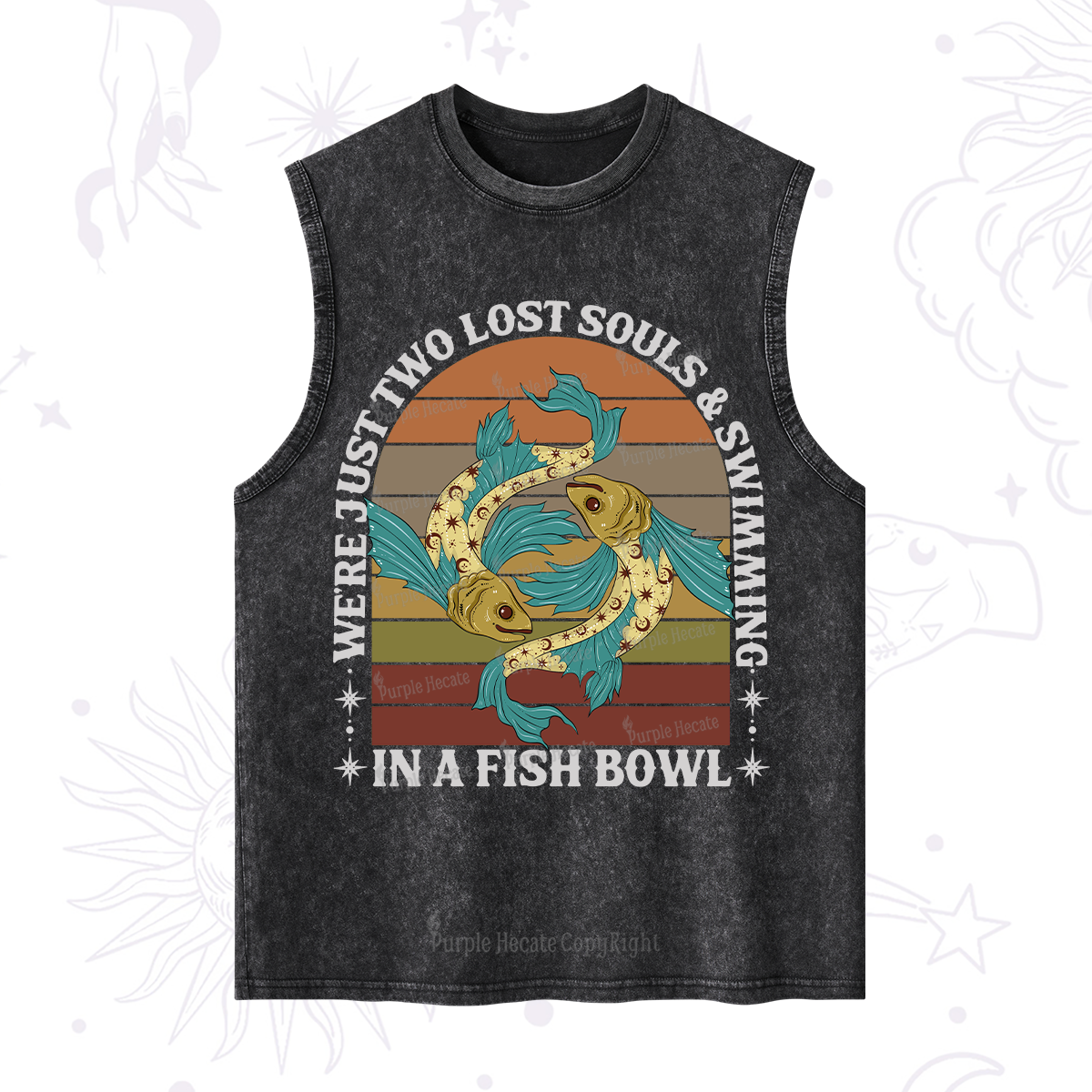 Purplehecate We're Just Two Lost Souls Swimming In A Fish Bowl Washed Tank
