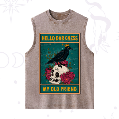 Purplehecate The Hello Darkness My Old Friend Oracle Card Washed Tank