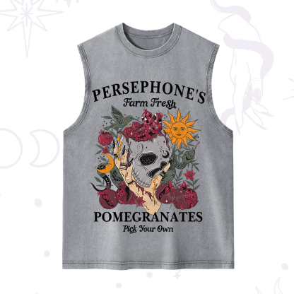 Purplehecate Persephone's Farm Fresh Pomegranates Pick Your Own Washed Tank