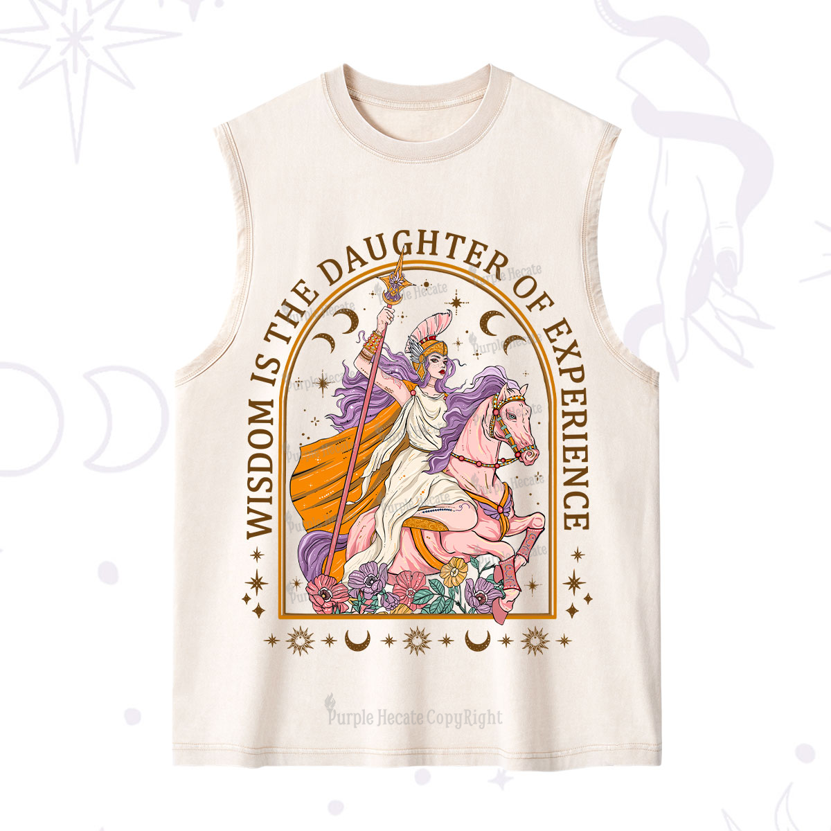 Purplehecate Wisdom Is The Daughter Of Experience Washed Tank