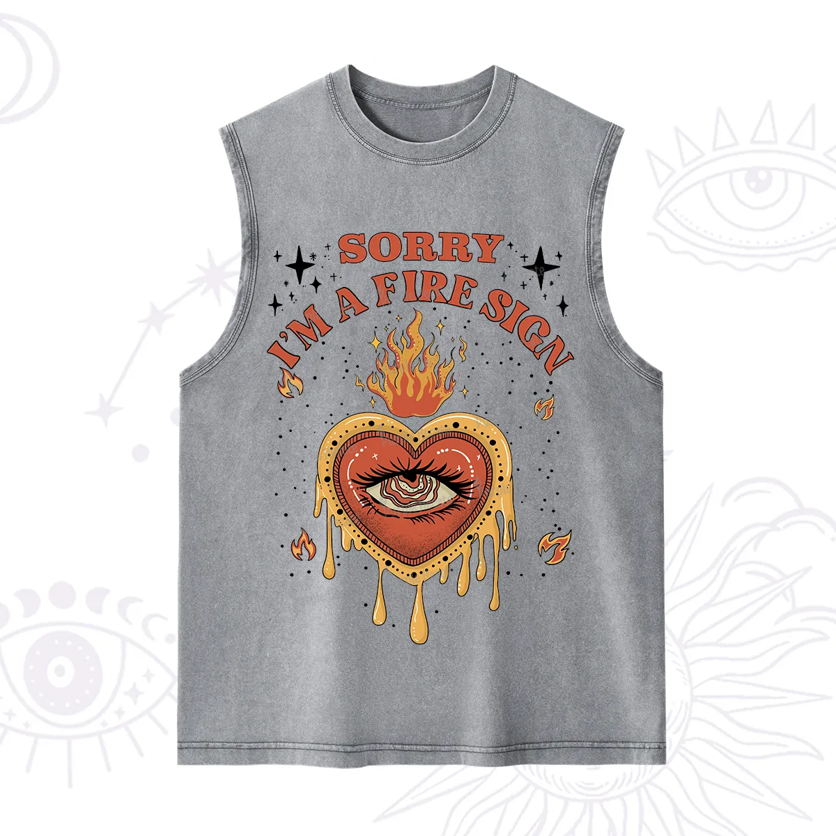 Purplehecate Sorry I'm A Fire Sign Washed Tank