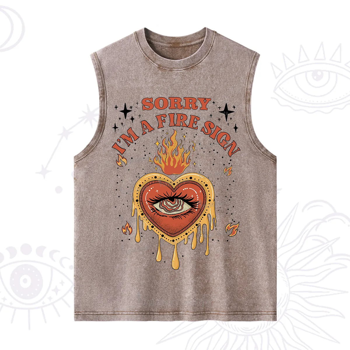 Purplehecate Sorry I'm A Fire Sign Washed Tank