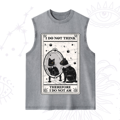 Purplehecate The I Do Not Think Therefore I Do Not Am Oracle Card Washed Tank
