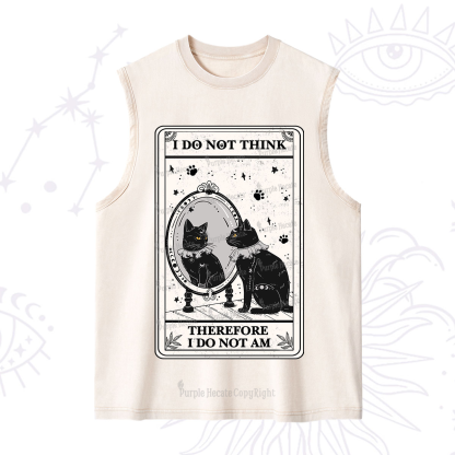 Purplehecate The I Do Not Think Therefore I Do Not Am Oracle Card Washed Tank