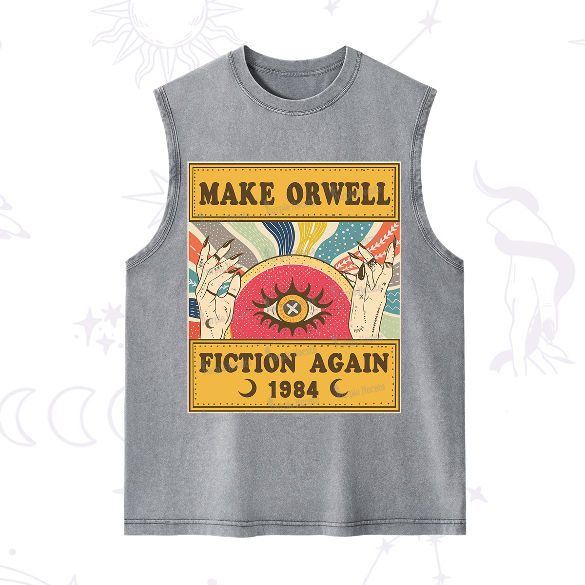 Purplehecate Make 1984 Fiction Again Washed Tank