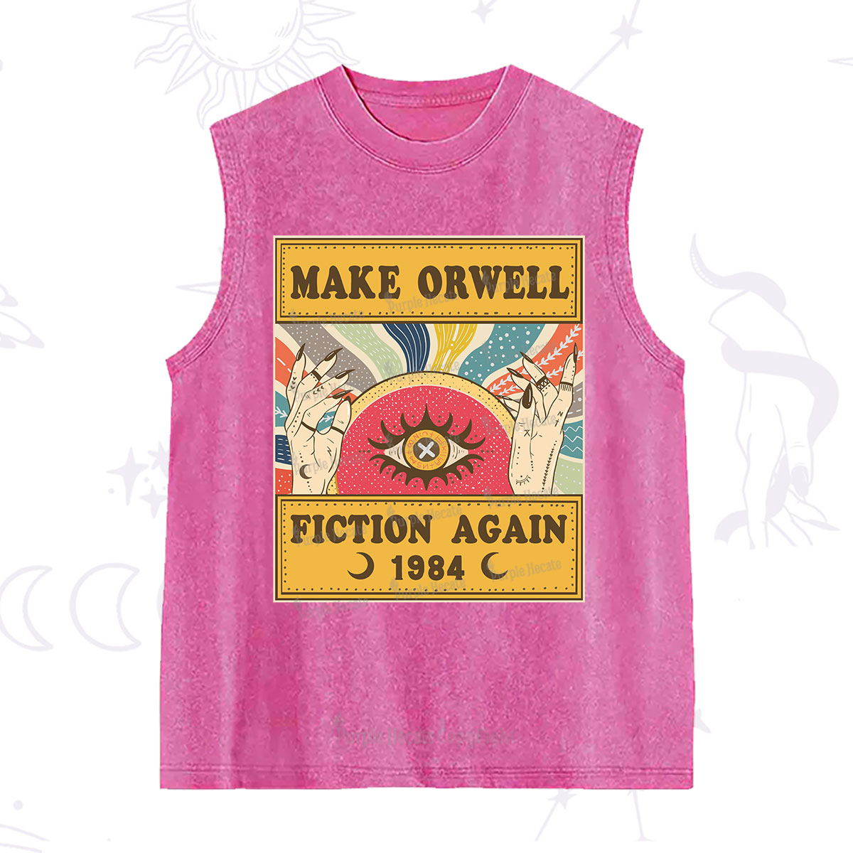 Purplehecate Make 1984 Fiction Again Washed Tank