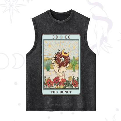 Purplehecate The Donut Tarot Washed Tank