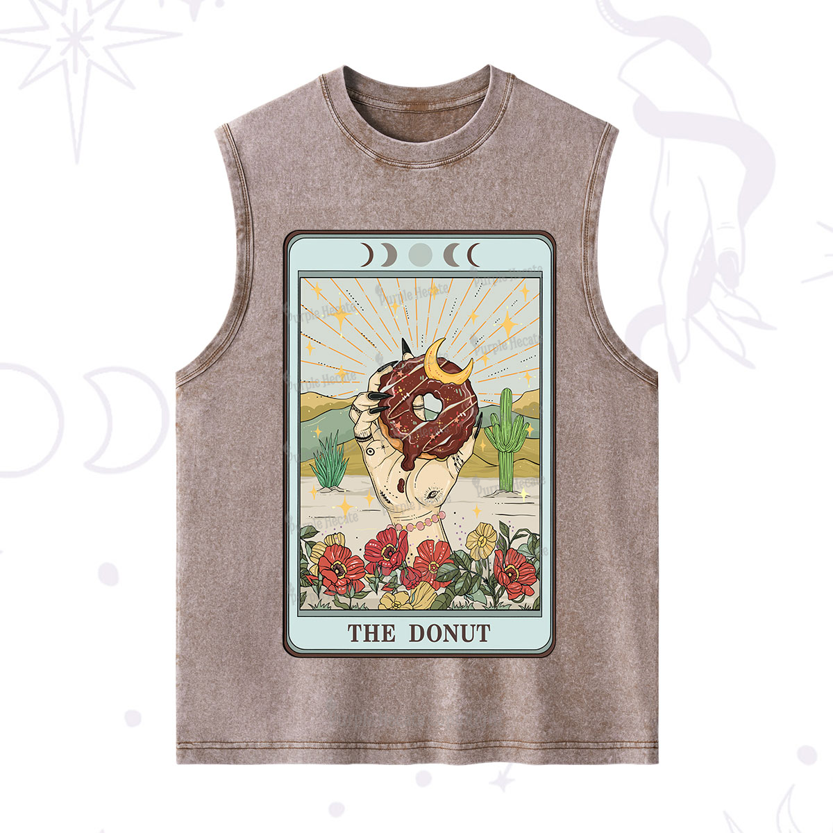 Purplehecate The Donut Tarot Washed Tank