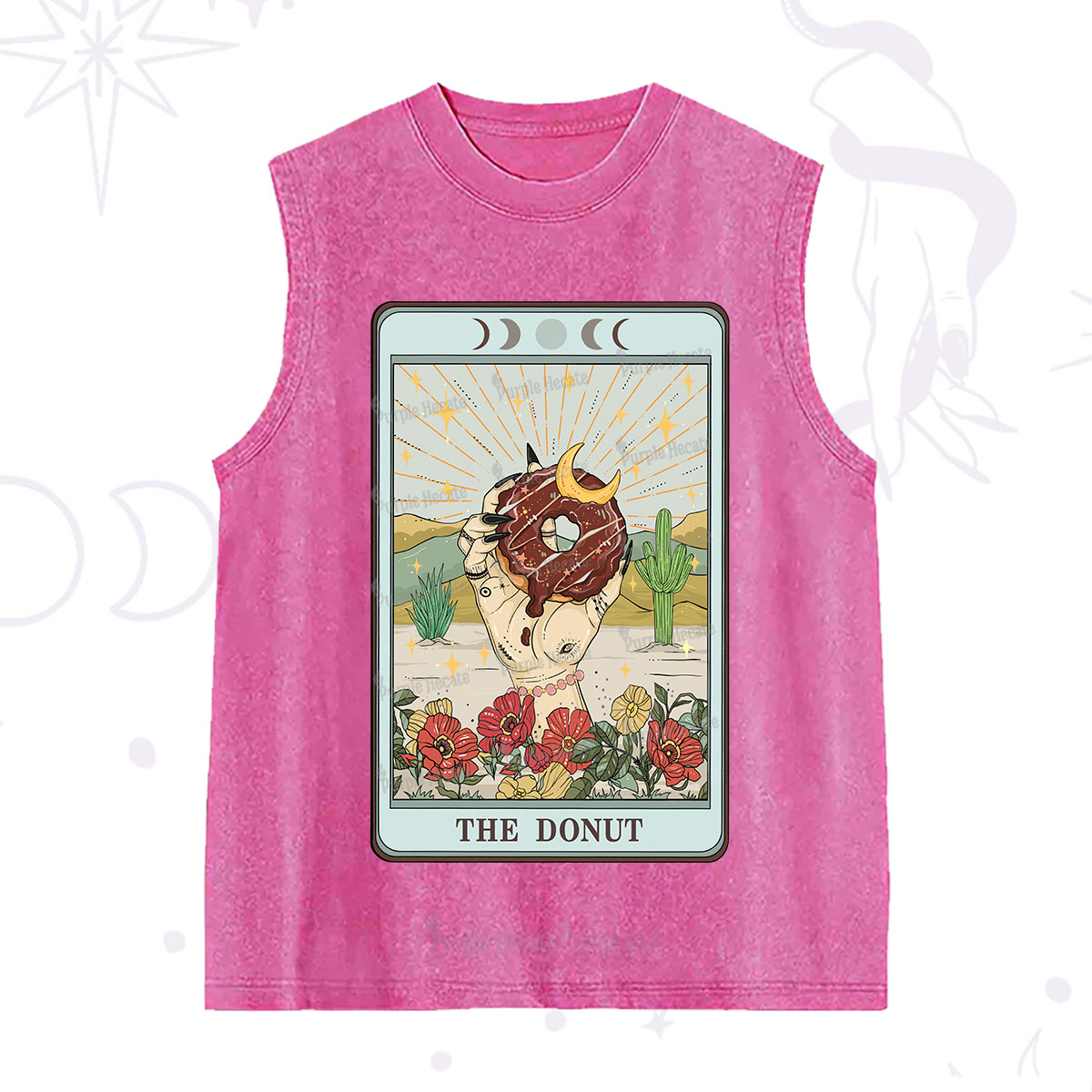 Purplehecate The Donut Tarot Washed Tank