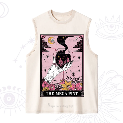 Purplehecate The Mega Pint Tarot Card Washed Tank