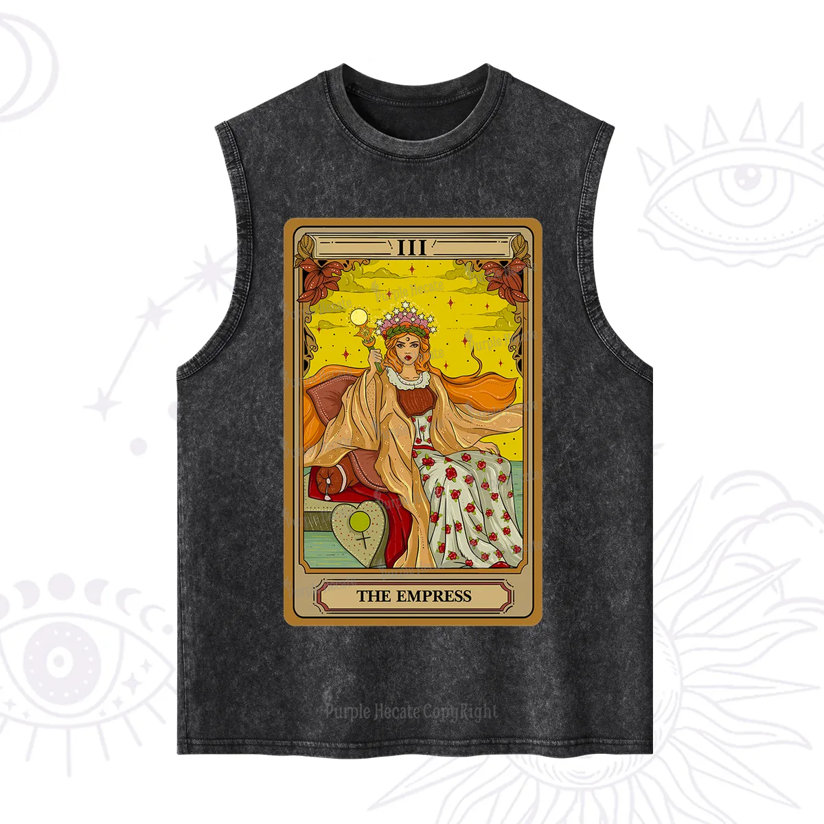 Purplehecate The Empress Tarot Washed Tank