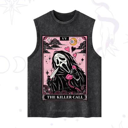 Purplehecate The Killer Call Tarot Washed Tank