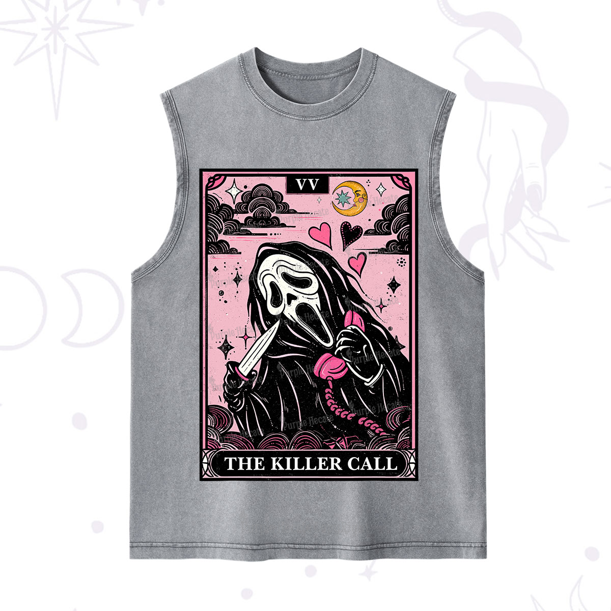 Purplehecate The Killer Call Tarot Washed Tank