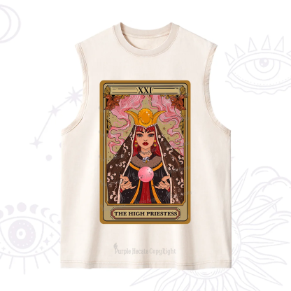 Purplehecate The High Priestess Prophecy Tarot Washed Tank