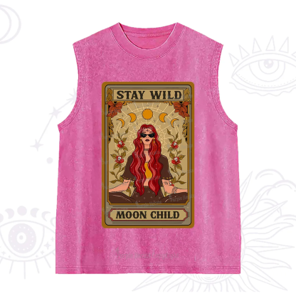 Purplehecate The Stay Wild Moon Child Oracle Card  Washed Tank