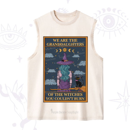 Purplehecate The Witches You Couldn't Burn Oracle Card Washed Tank