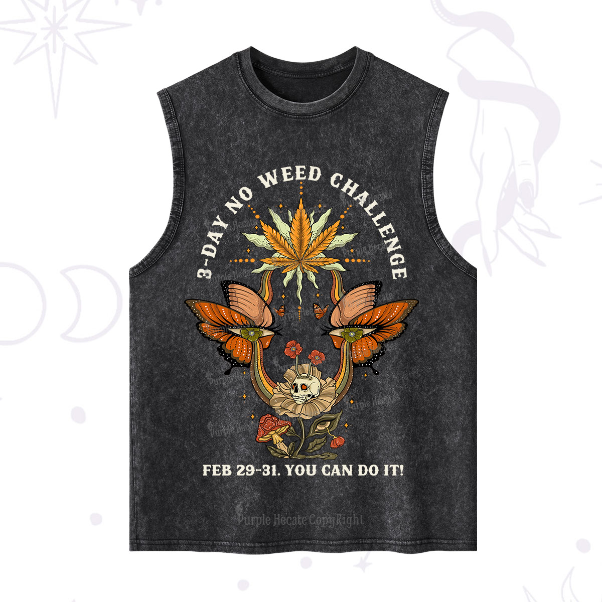 Purplehecate 3 Day No Weed Challenge Washed Tank