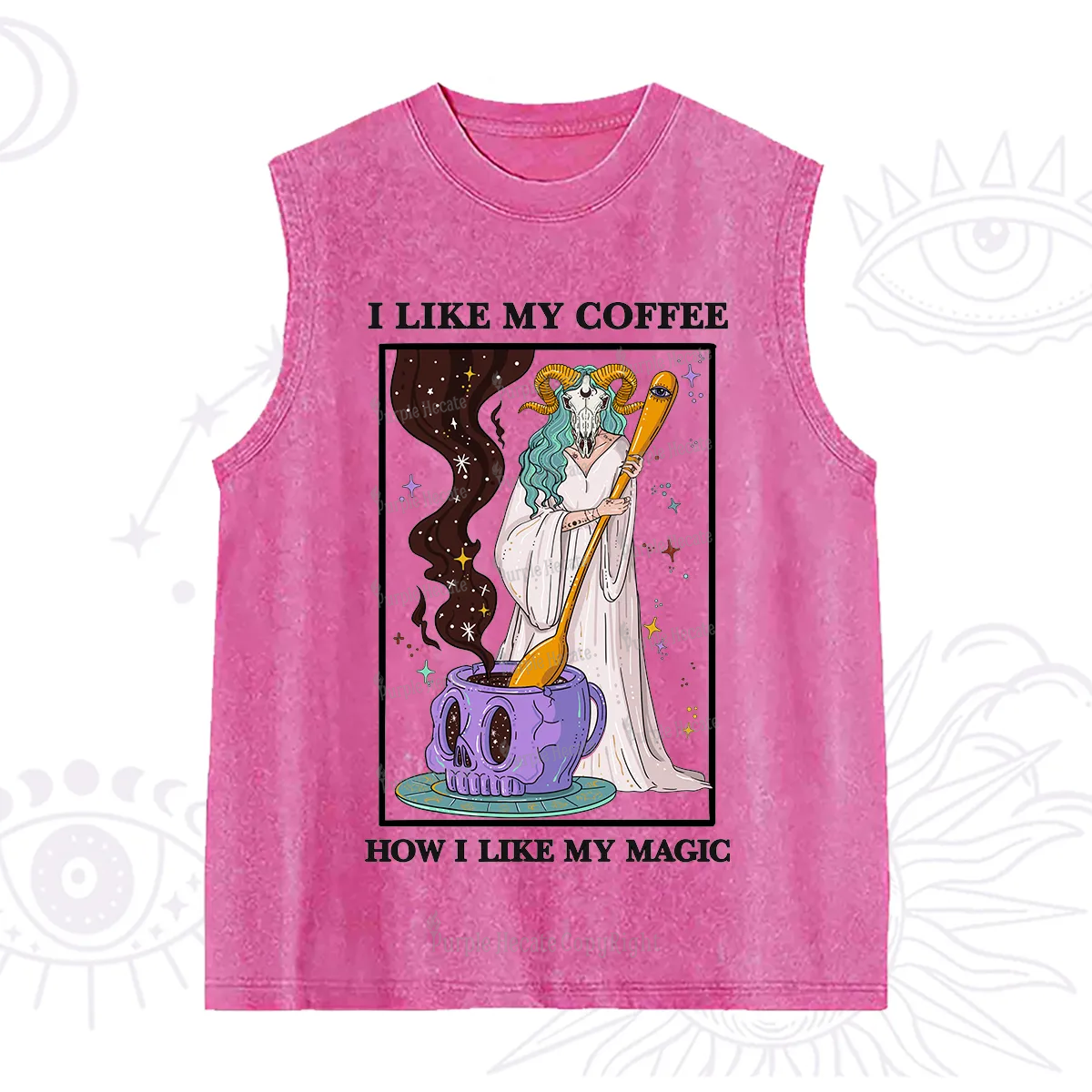 Purplehecate I Like My Coffee How I Like My Magic Washed Tank