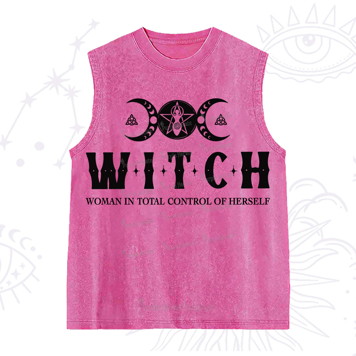 Purplehecate Hecate Woman in Total Control of Herself Washed Tank