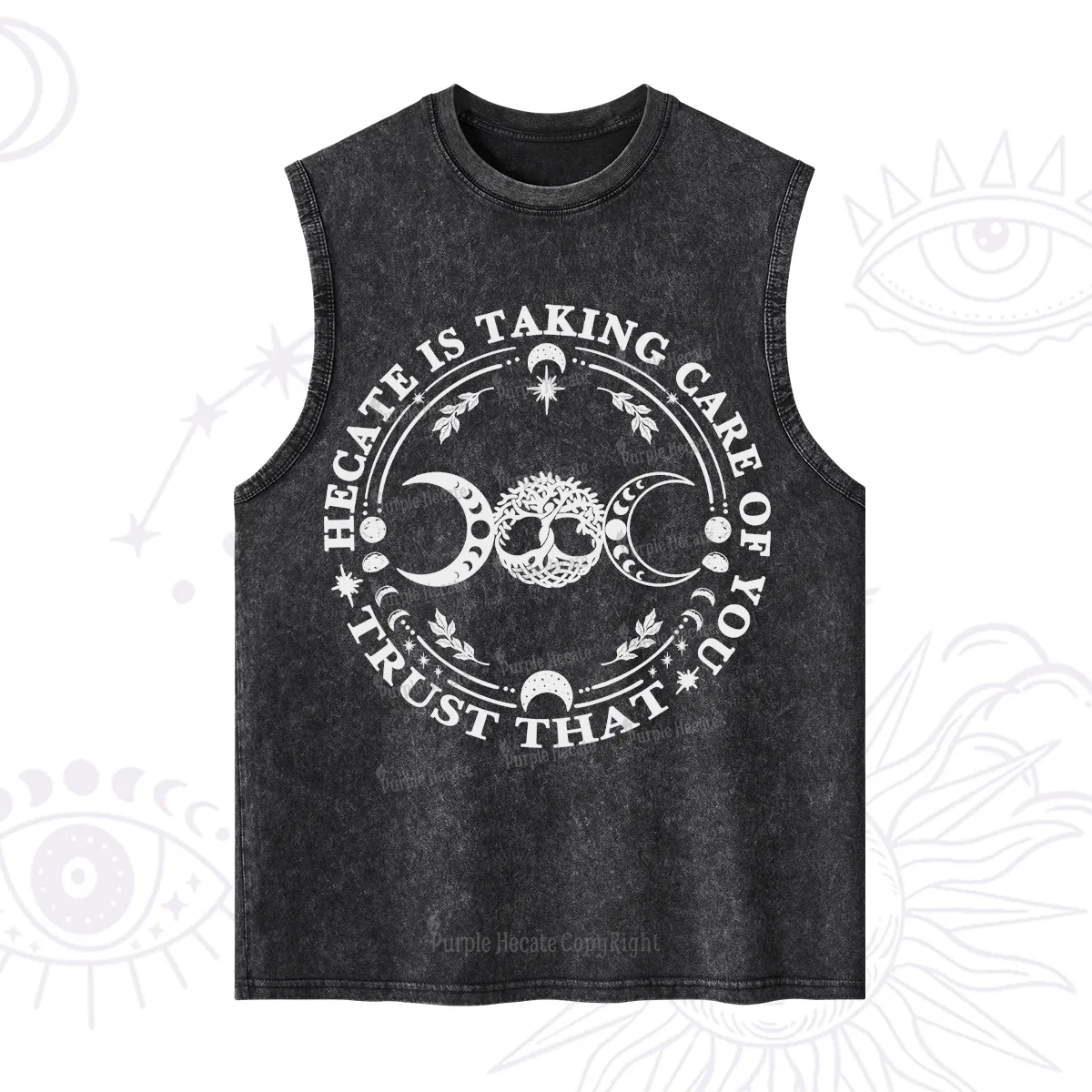 Purplehecate Hecate Is Taking Care Of You Washed Tank