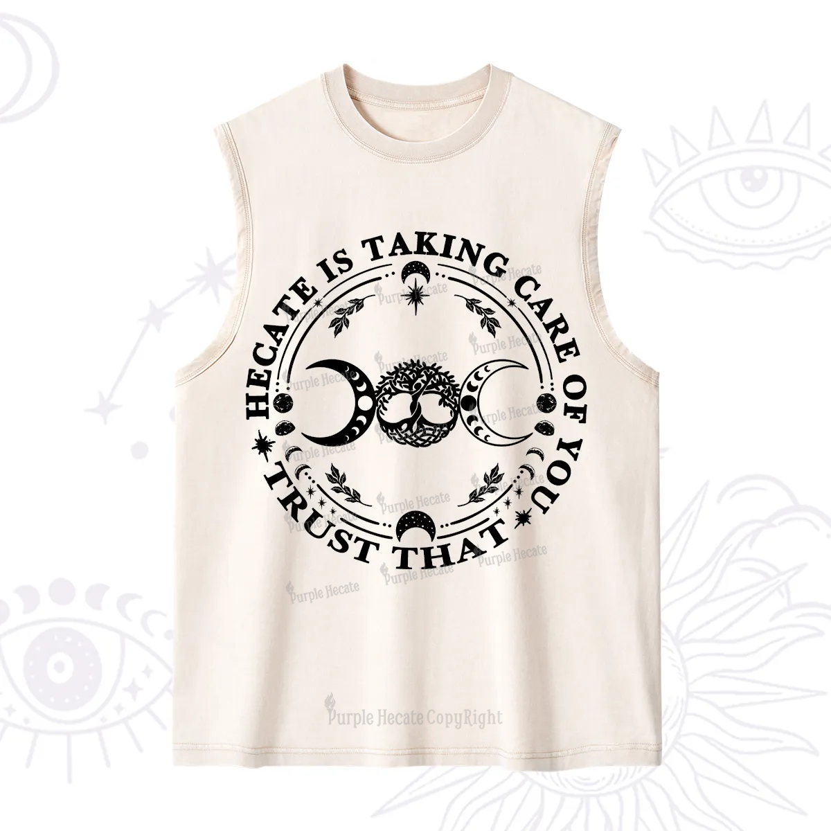 Purplehecate Hecate Is Taking Care Of You Washed Tank