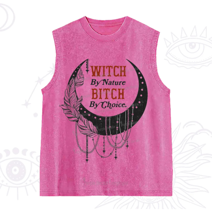 Purplehecate Witch By Nature Bitch By Choice Washed Tank