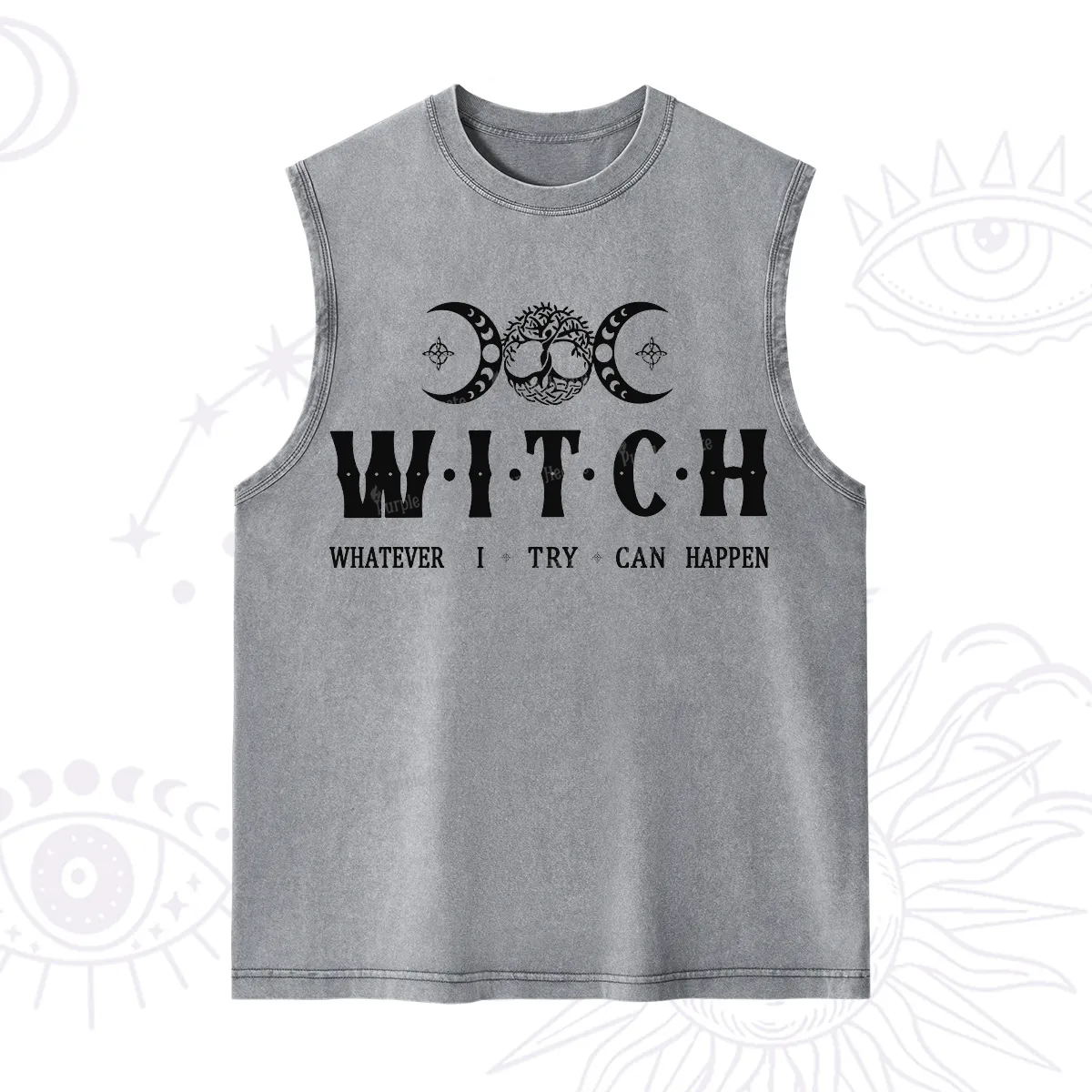 Purplehecate What I Try Can Happen Washed Tank