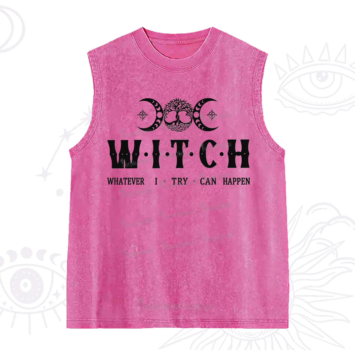 Purplehecate What I Try Can Happen Washed Tank