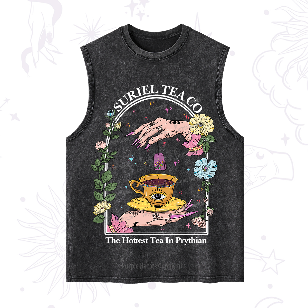 Purplehecate The Hottest Tea in Prythian Washed Tank