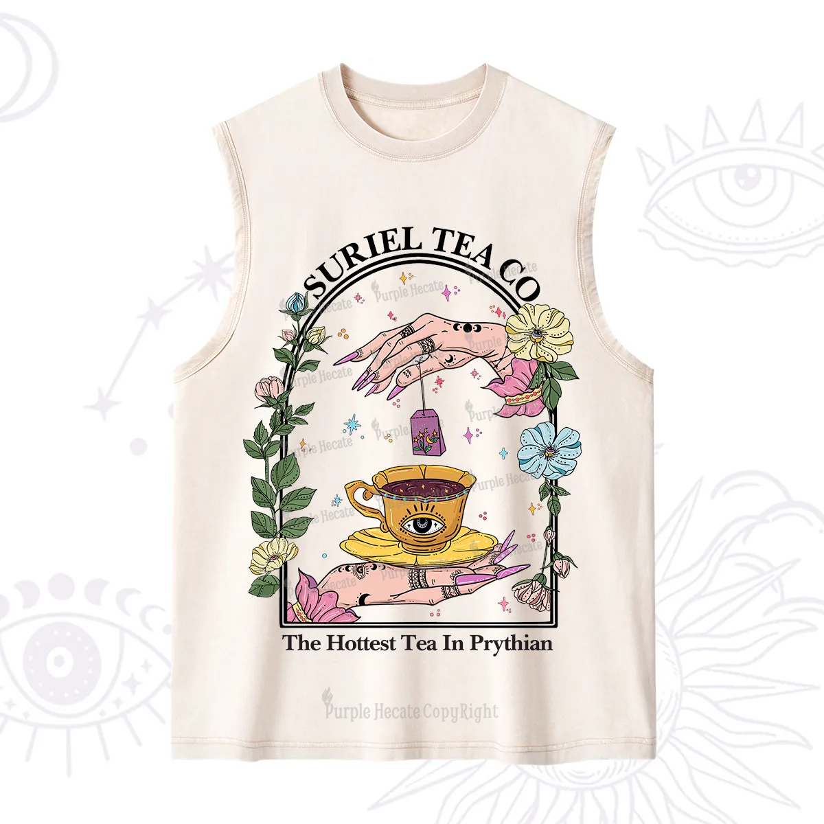 Purplehecate The Hottest Tea in Prythian Washed Tank