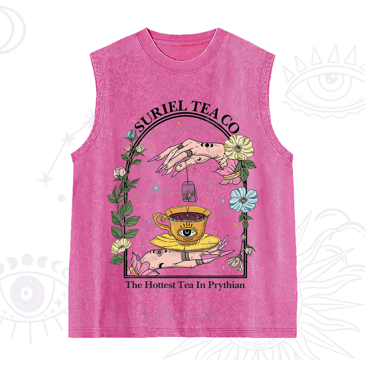 Purplehecate The Hottest Tea in Prythian Washed Tank