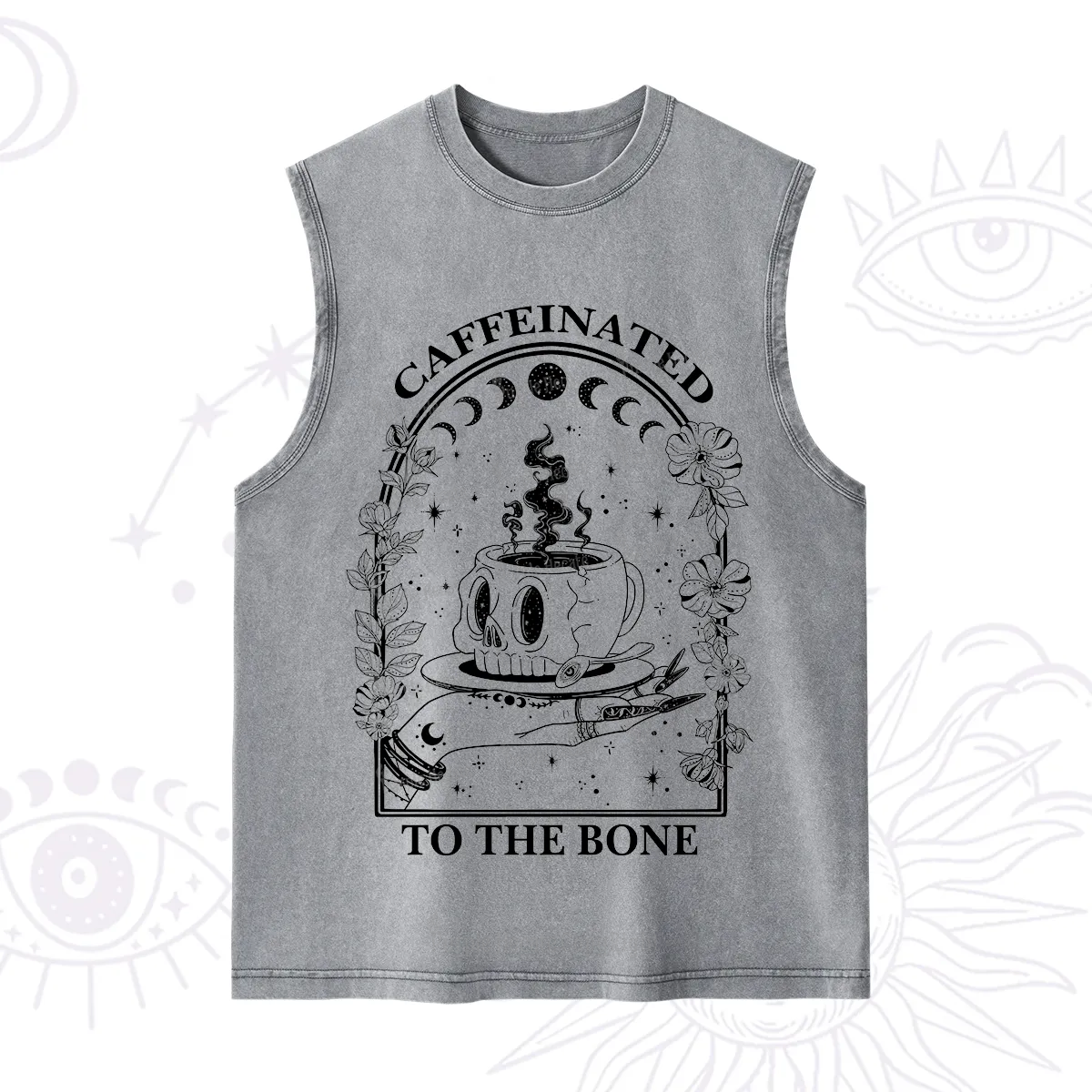 Purplehecate Caffeinated To The Bone Washed Tank