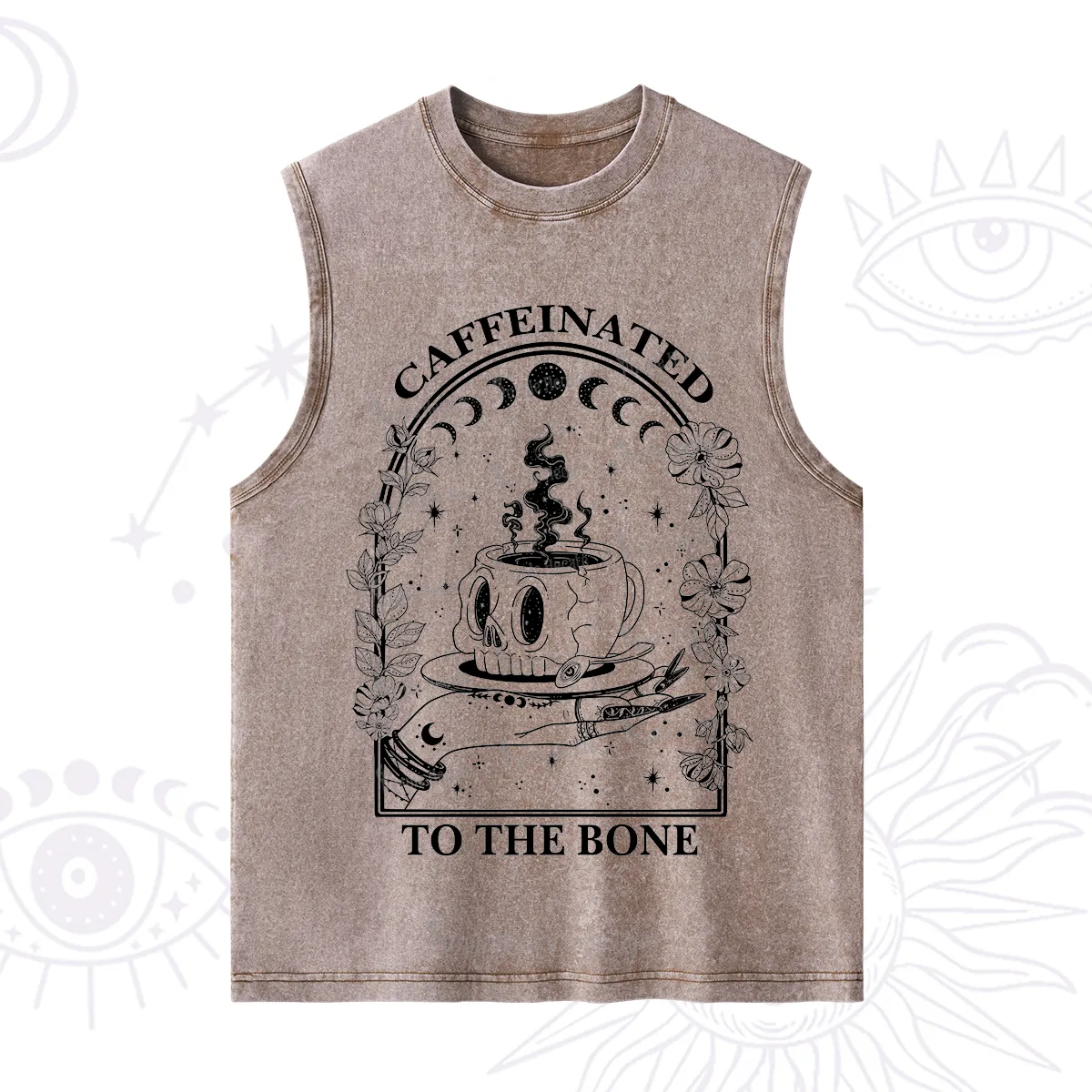 Purplehecate Caffeinated To The Bone Washed Tank