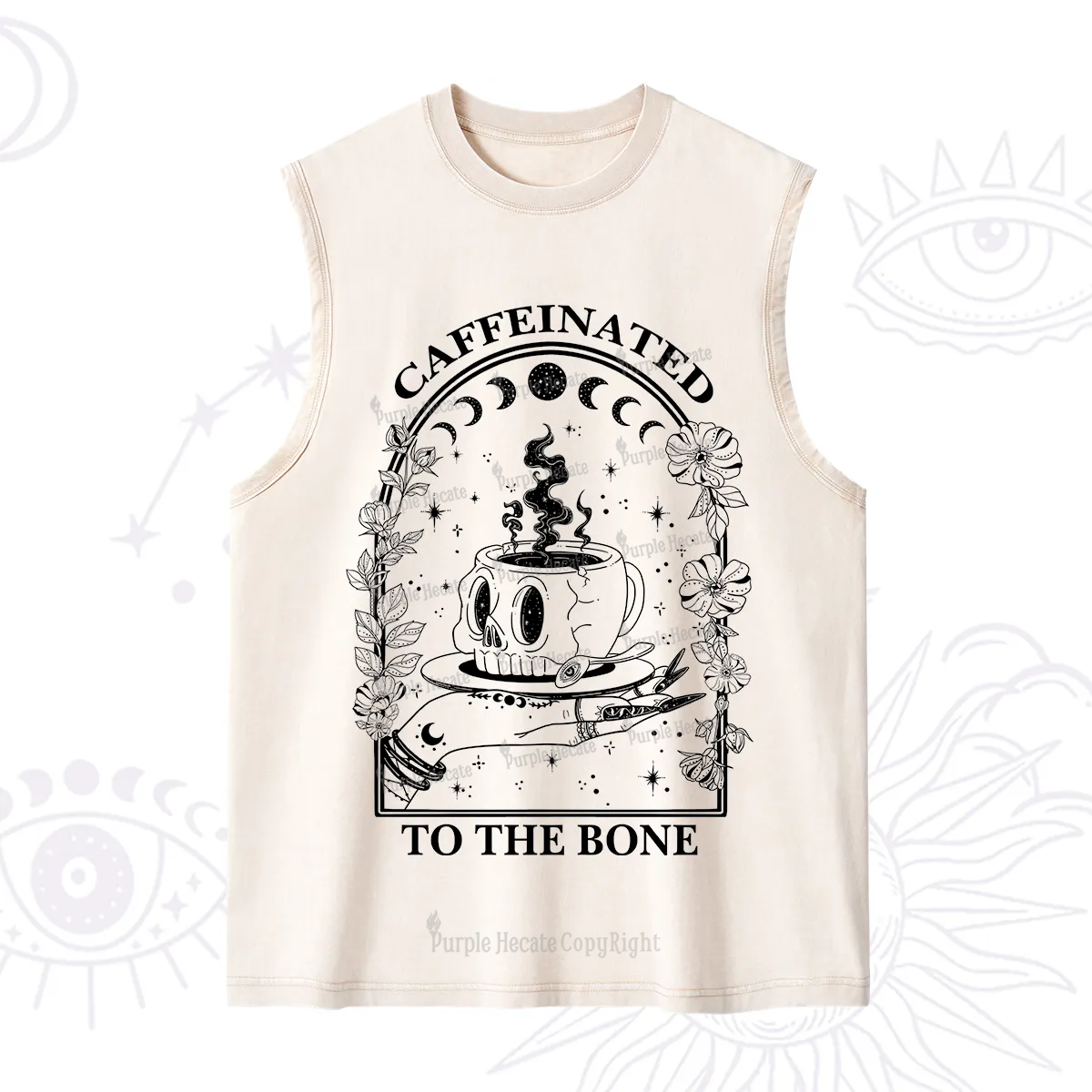 Purplehecate Caffeinated To The Bone Washed Tank